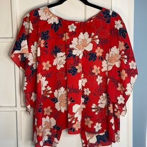 Zara open back blouse sz M